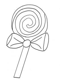 lollipop coloring page